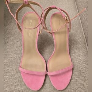 Stuart Weitzman Pink Strappy Heels